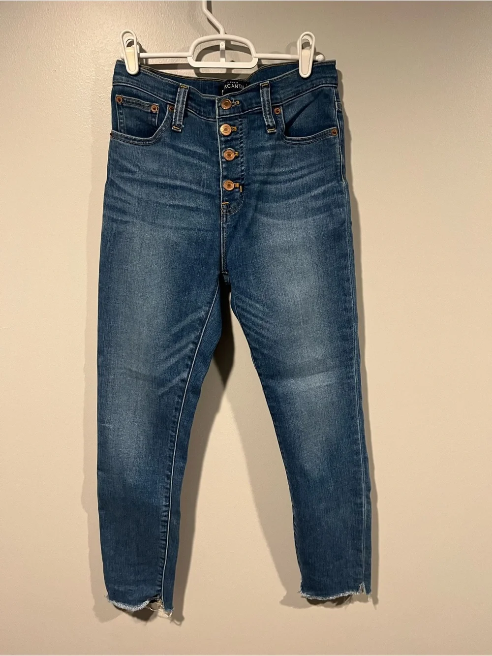 J. Crew Women's Skinny Jeans in Medium Blue Wash